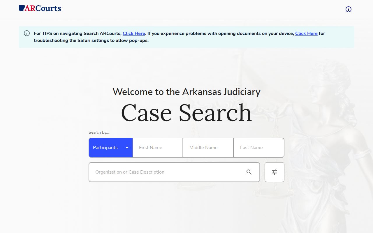 Howard County arrest case and disposition search in ARCourts